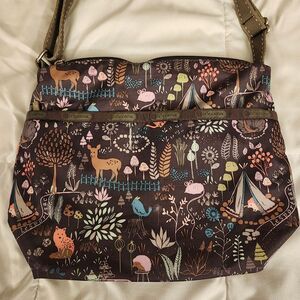 Lesportsac THISTLE CLEO Purse Bag CUTE Fox Deer Mouse Fox Hedgehog Kawaii LSS